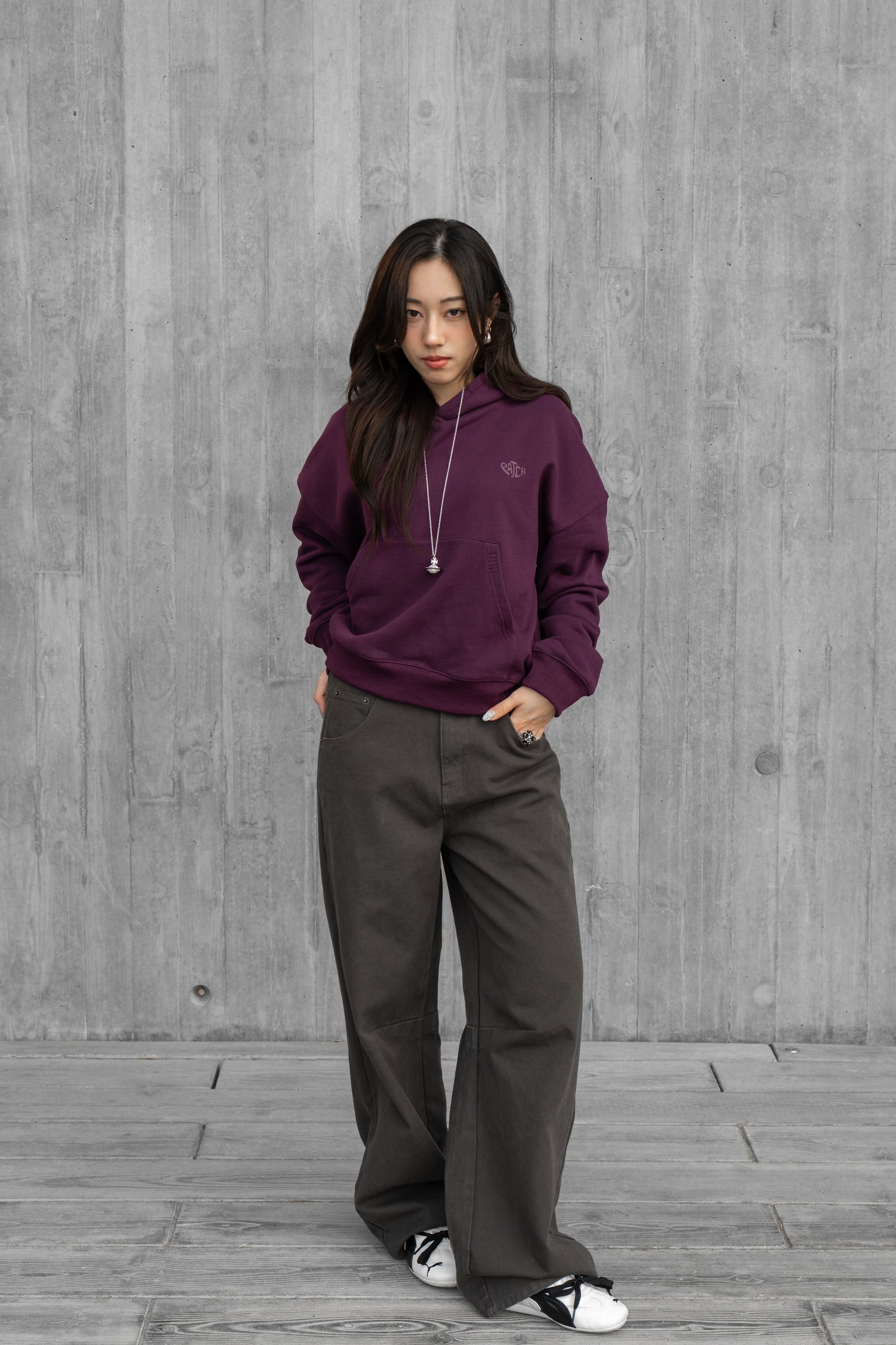 Patch Straight Jeans