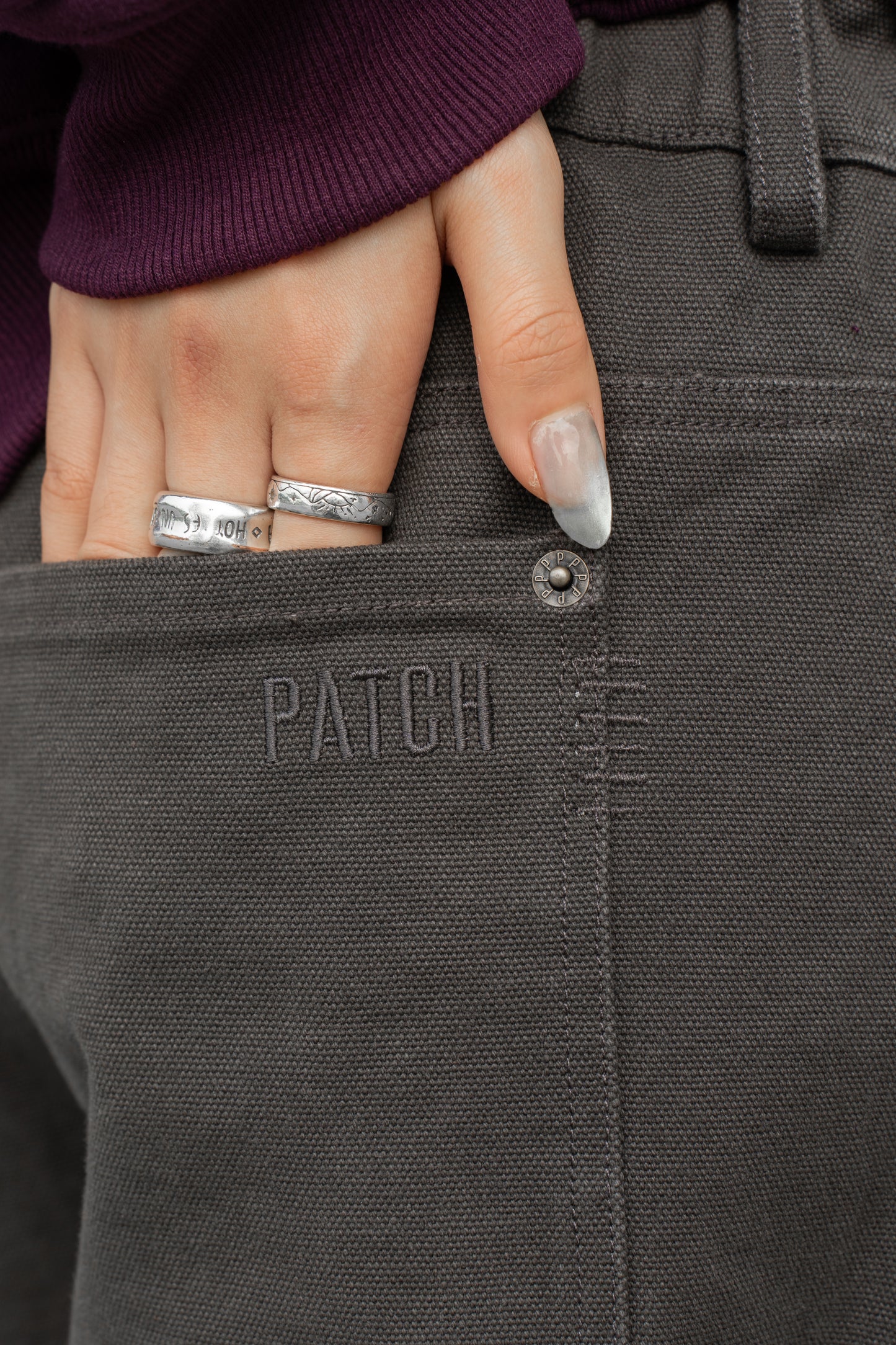 Patch Straight Jeans