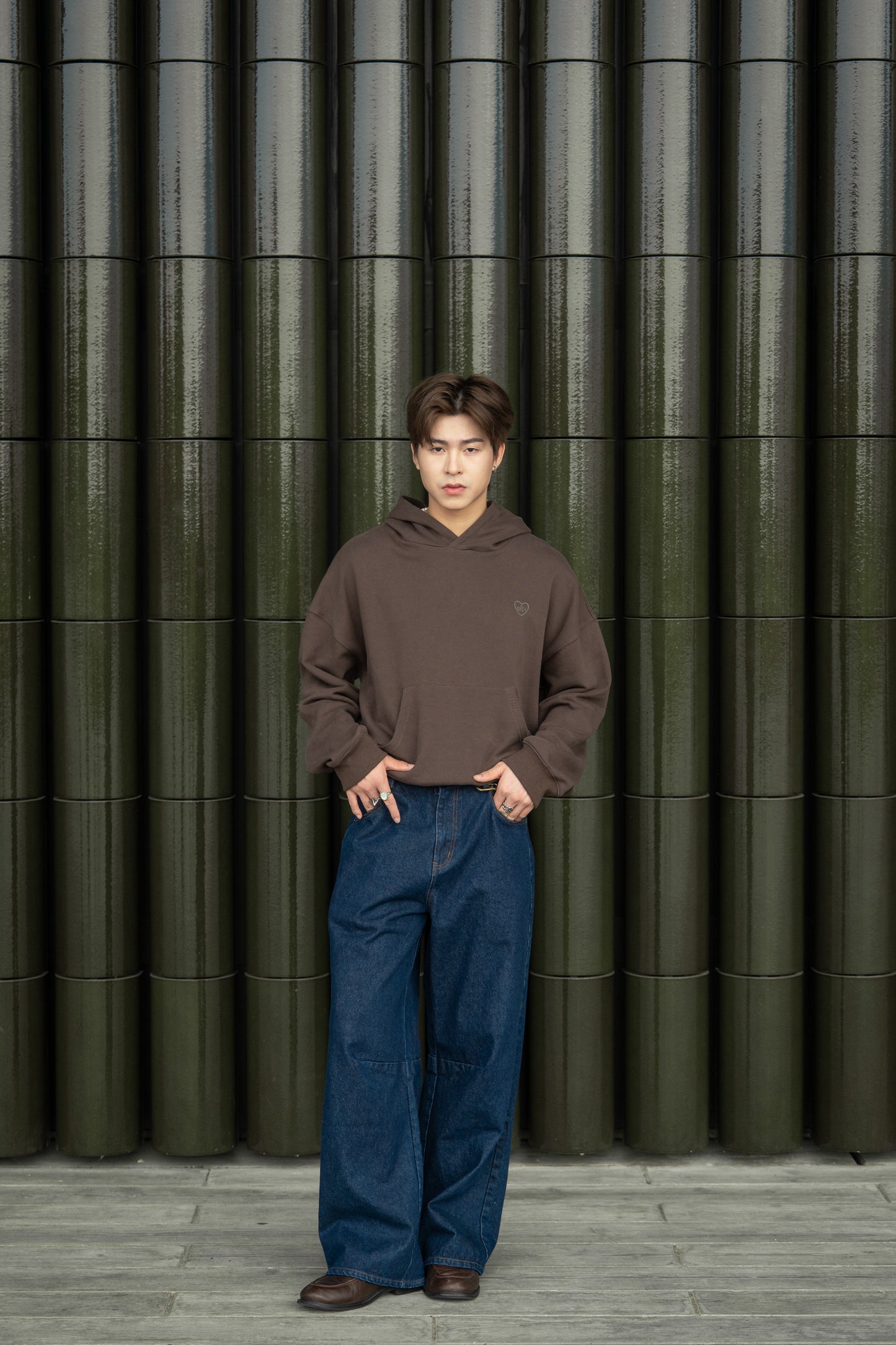 Patch Straight Jeans